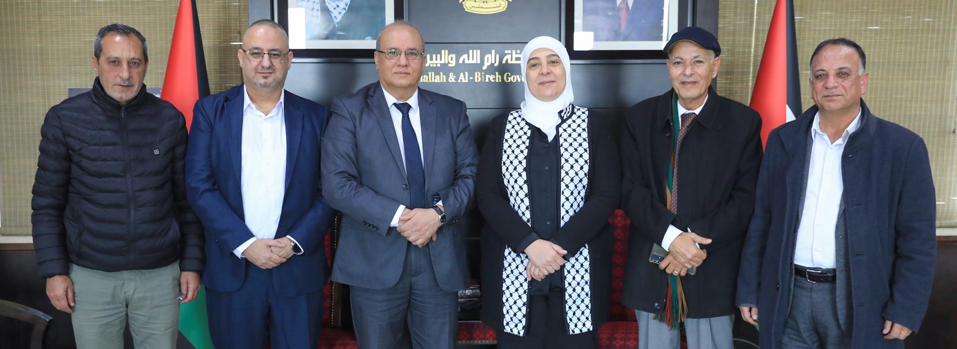   Al-Quds Open University and the Governer of Ramallah and Al-Bireh Discuss Ways to Enhance Cooperation