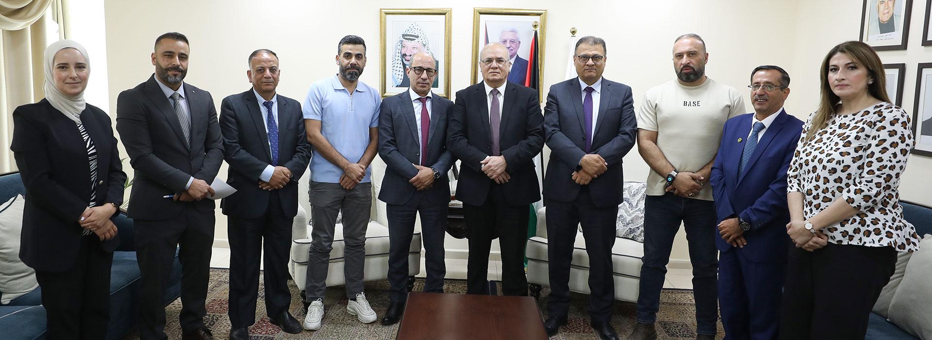 QOU hosts a delegation from the Global University College of Science and Health and discuss cooperation 