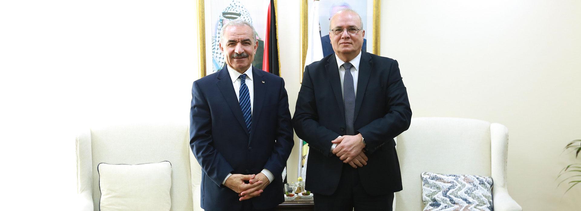 Al-Quds Open University receives Dr. Mohammad Shtayyeh, member of Fatah Central Committee and former Prime Minister
