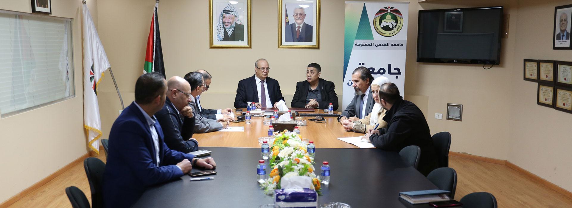 QOU and the Popular National Congress of Jerusalem, sign a cooperation agreement to support Jerusalemite students