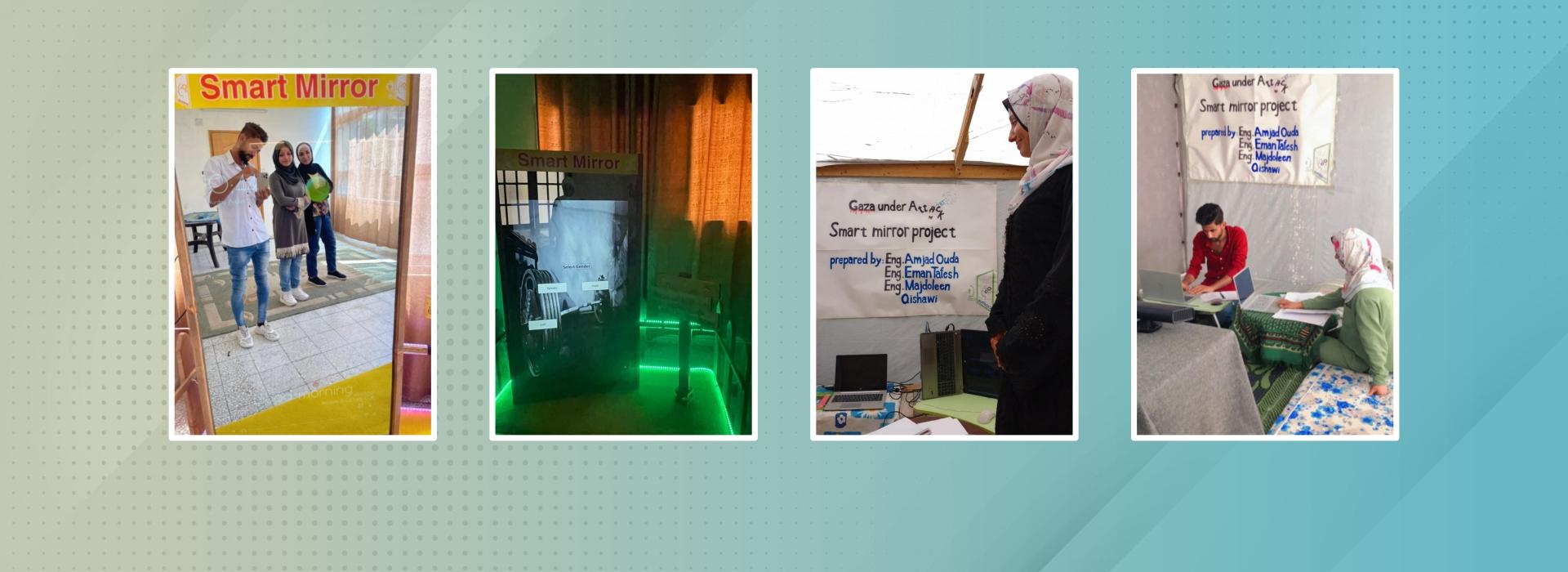 Despite the challenges of war, students from QOU in Gaza invent a smart mirror and secure second place in the Teck Forward competition