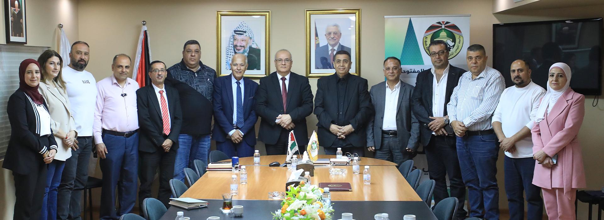QOU and the National Committee for the Support of Jerusalem Renew Partnership to Enhance Student Support
