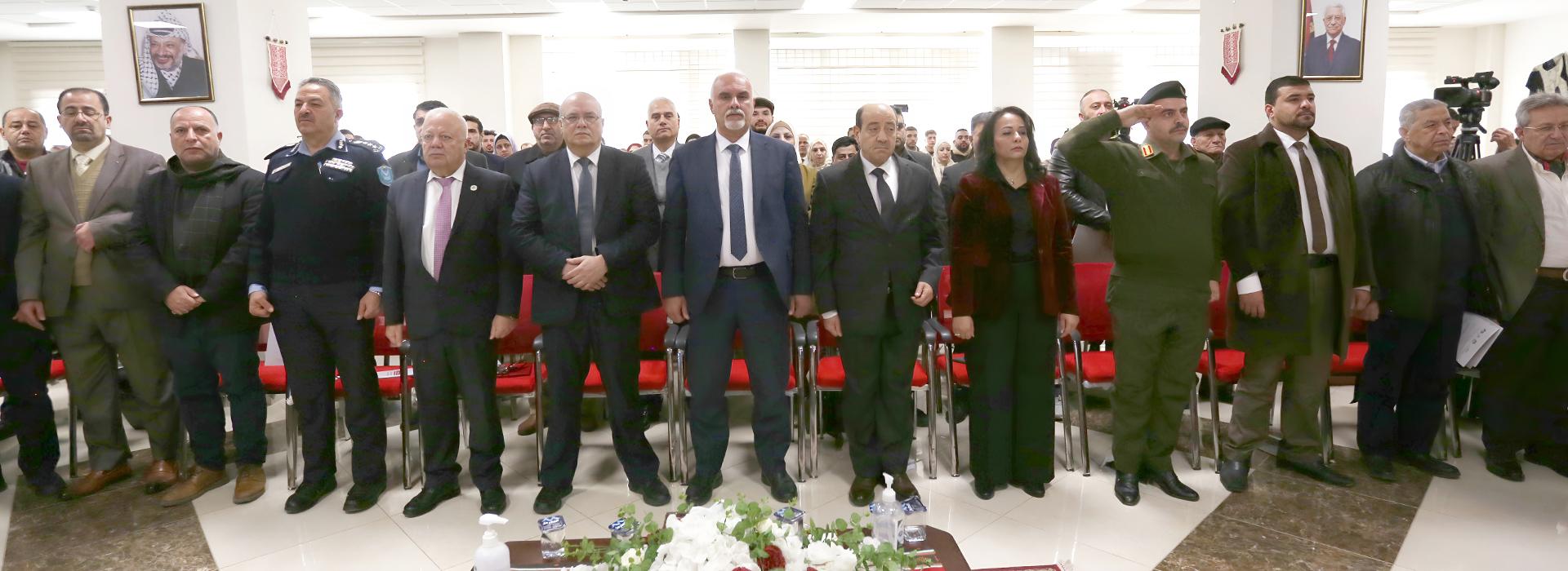 QOU, the Palestinian National School of Administration, and the Palestine Institute for National Security Research organize a seminar on food security in Palestine