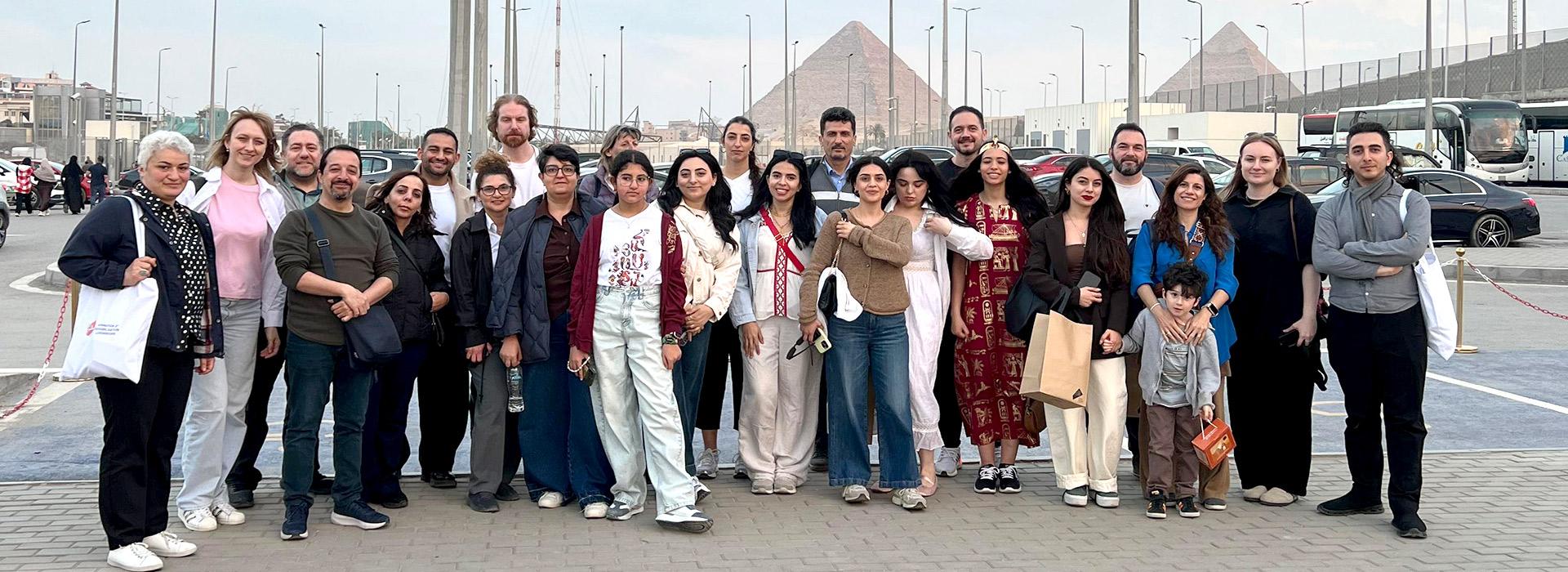 Al-Quds Open University Participates in the Administrative Meeting of the Inner Peace Mosaic Project in Cairo