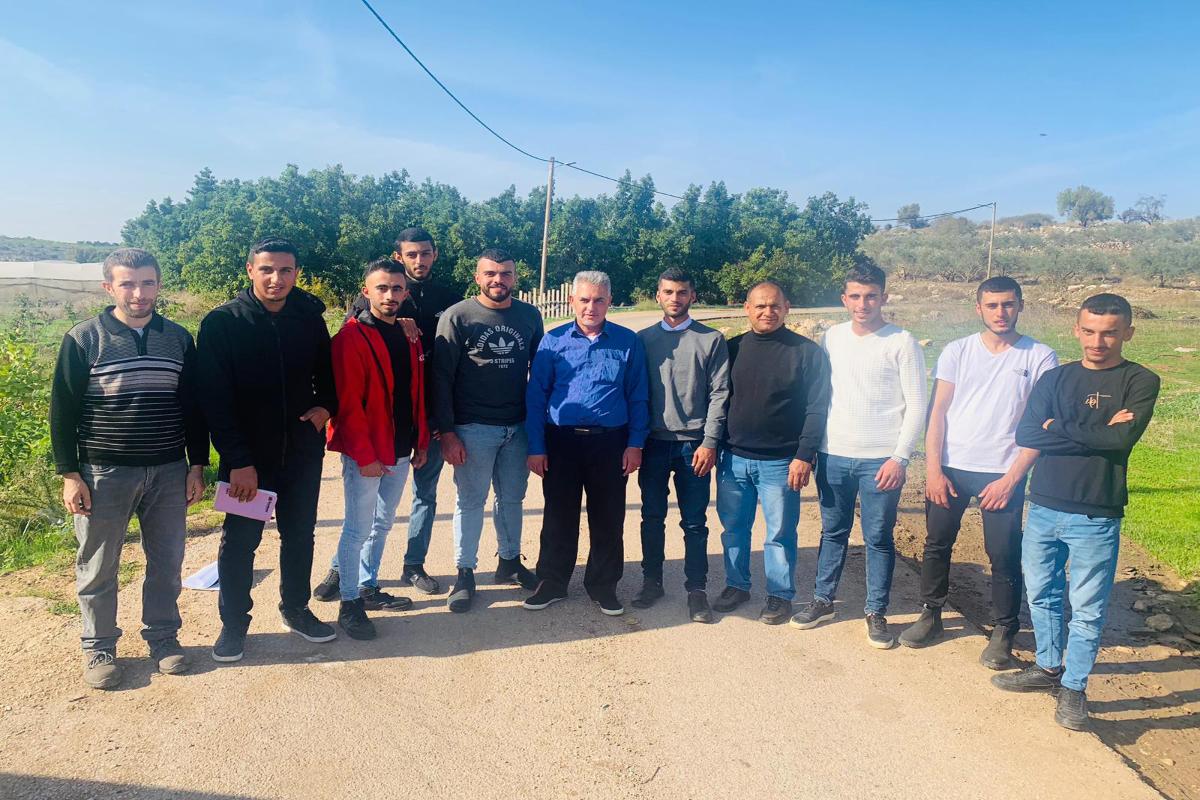  طلبة كلية الزراعة في جنين وطوباس يزورن حقول محافظة قلقيلية 
